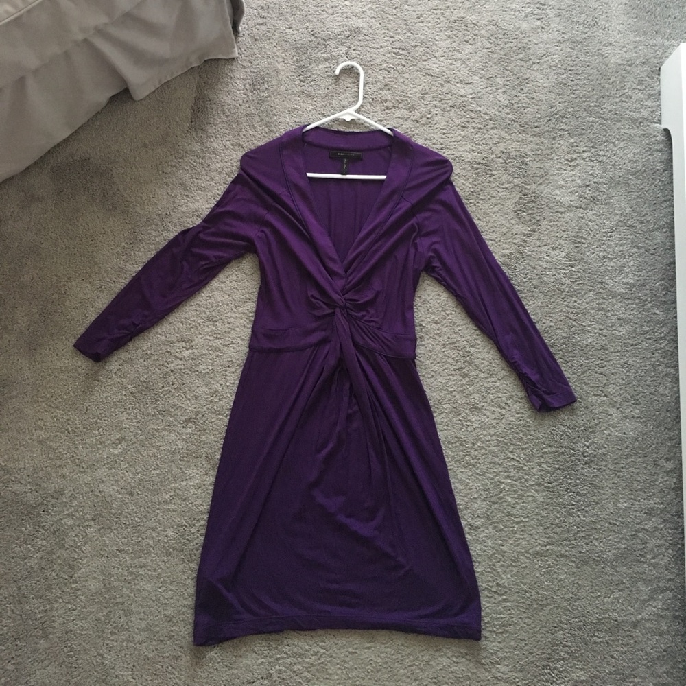 BCBG Long-Sleeve Purple Dress